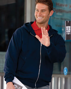 9.5 oz., 50/50 Full-Zip Hoodie