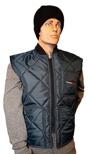 Cooler Wear Diamond Quilted Vest Style 9902 Blue  MADE IN USA