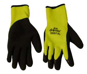 Ice Gripster® Three-Quarter Foam Rubber Coated Palm Hi-Vis Low Temp Gloves  with Cut Abrasion Puncture Dozen 338INT